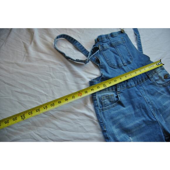 Blue Skinny Denim Overalls Women's Small - Picture 9 of 9
